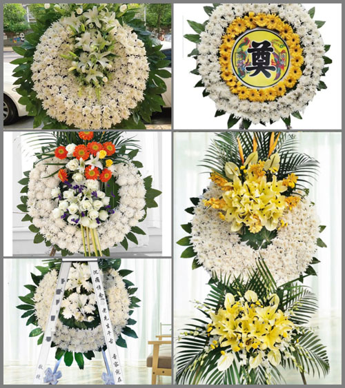 山东潍坊安丘市官庄镇花圈速递